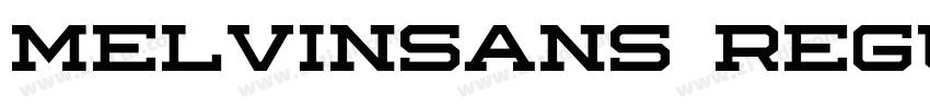 Melvinsans Regular字体转换